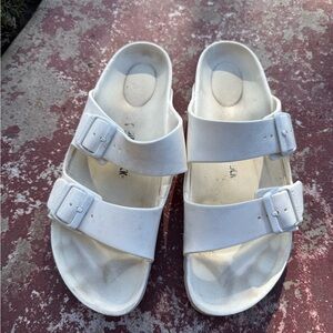 Birkenstock White Women's Slippers